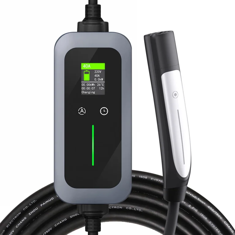 an image of ev charger with nacs plug